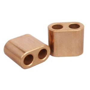 Bearing Spacer Sleeve Sintered Flange Graphite Bronze Bushing
